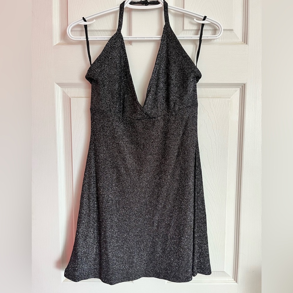 Vintage micro mini halter dress